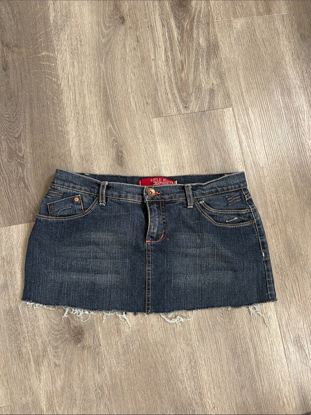 Women's Dark Blue Denim Mini Skirt